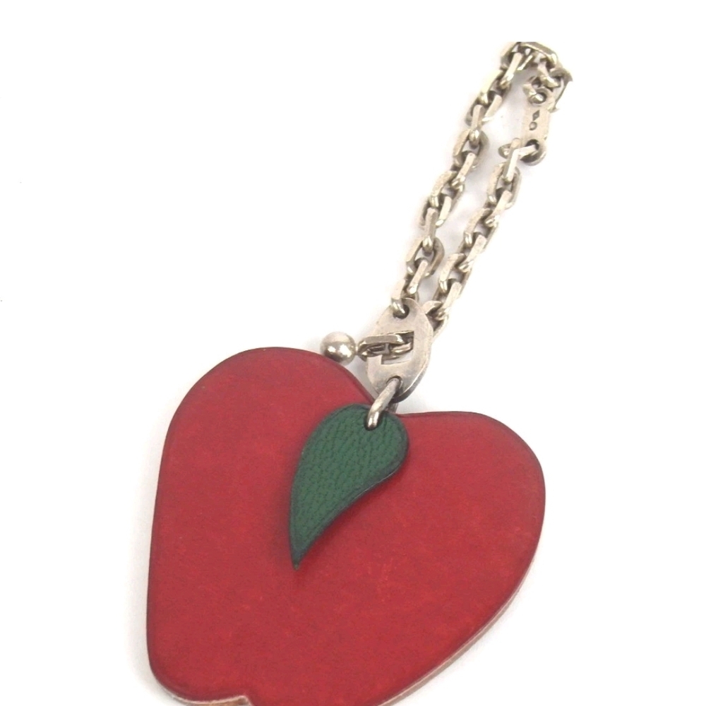 Authentic HERMES fruits key ring leather